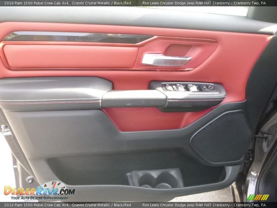 2019 Ram 1500 Rebel Crew Cab 4x4 Granite Crystal Metallic / Black/Red Photo #13