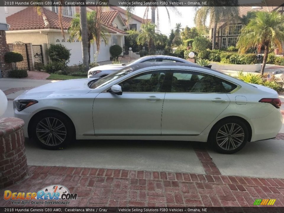 2018 Hyundai Genesis G80 AWD Casablanca White / Gray Photo #11