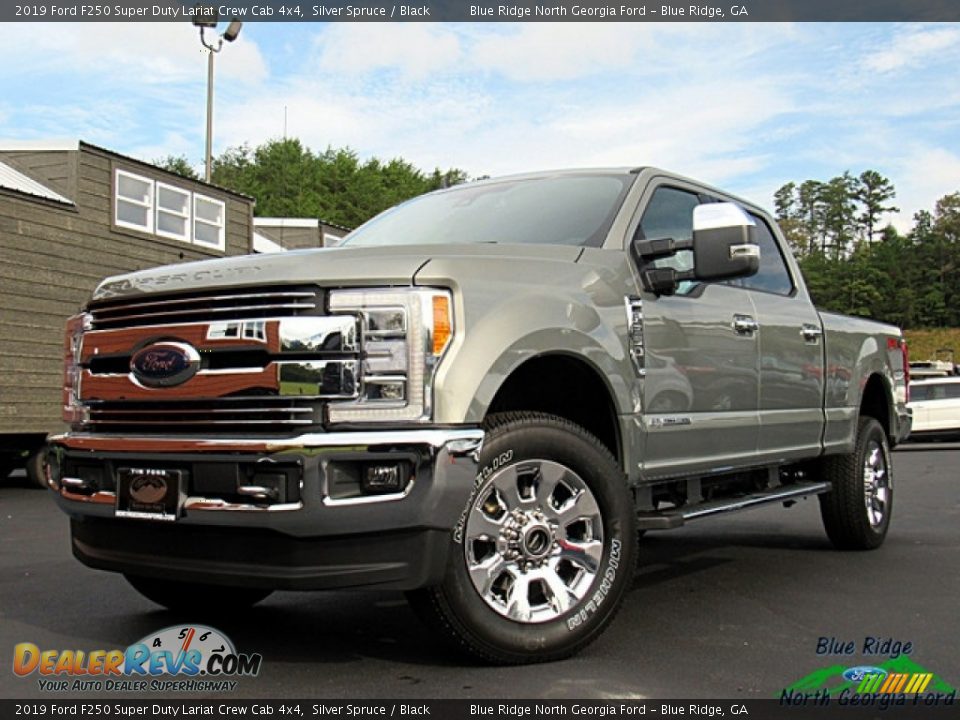 2019 Ford F250 Super Duty Lariat Crew Cab 4x4 Silver Spruce / Black Photo #1