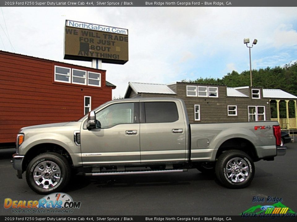 2019 Ford F250 Super Duty Lariat Crew Cab 4x4 Silver Spruce / Black Photo #2