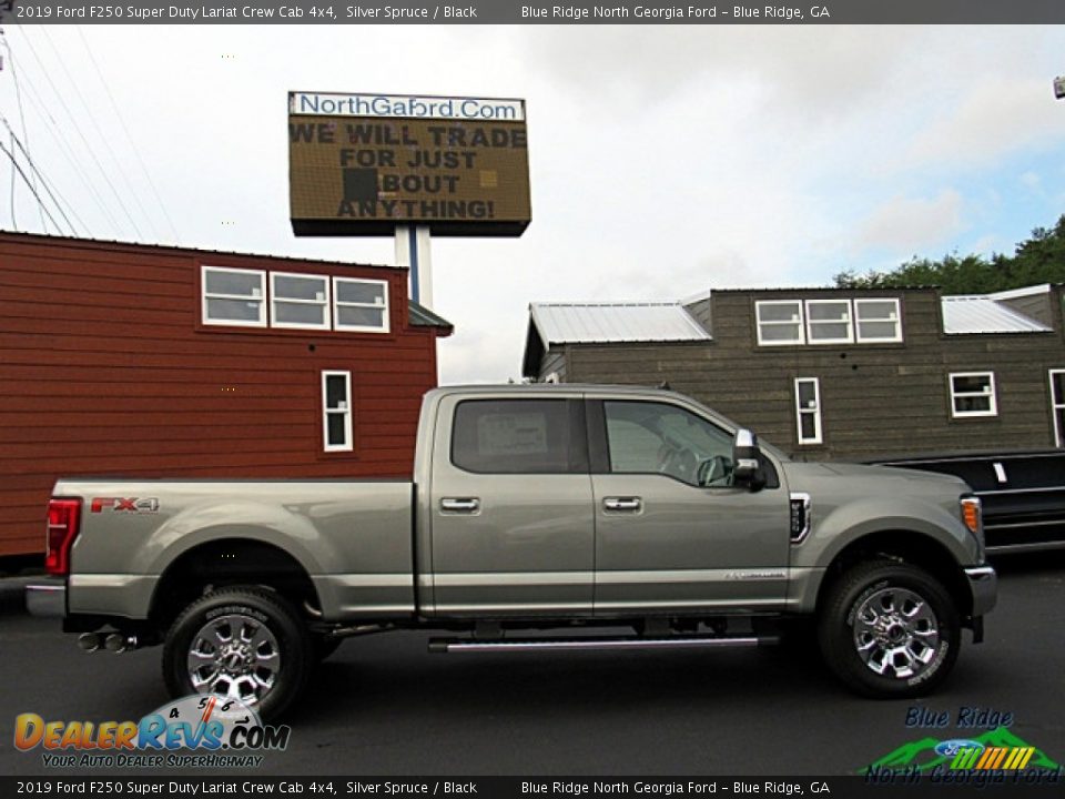 2019 Ford F250 Super Duty Lariat Crew Cab 4x4 Silver Spruce / Black Photo #6