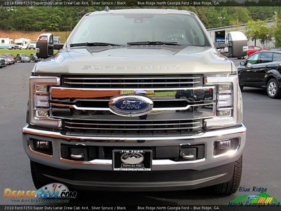 2019 Ford F250 Super Duty Lariat Crew Cab 4x4 Silver Spruce / Black Photo #8