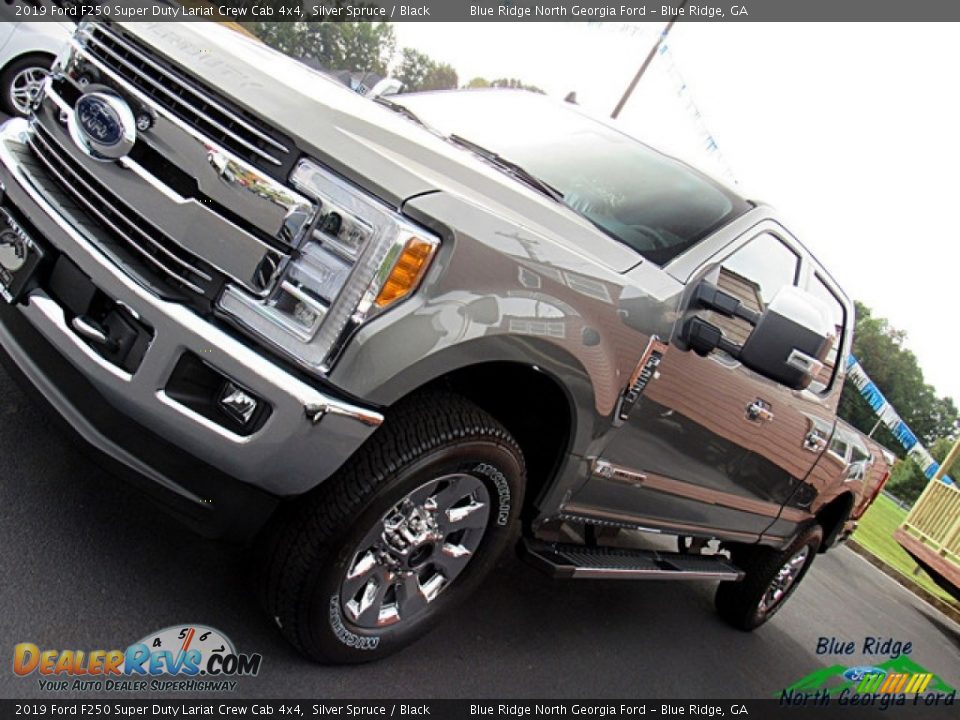 2019 Ford F250 Super Duty Lariat Crew Cab 4x4 Silver Spruce / Black Photo #35
