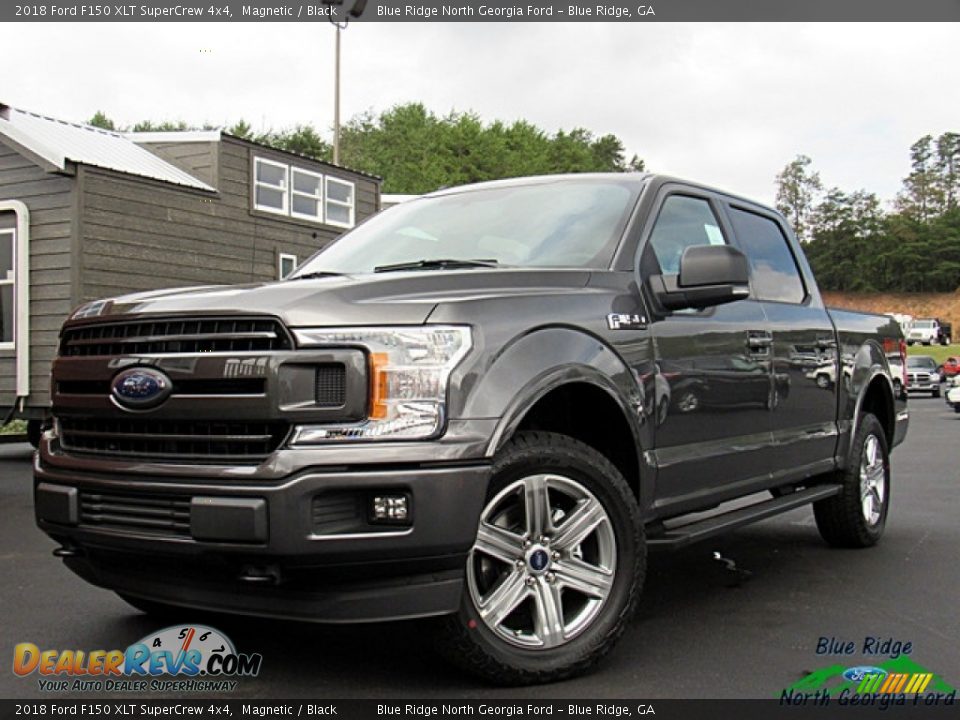 2018 Ford F150 XLT SuperCrew 4x4 Magnetic / Black Photo #1