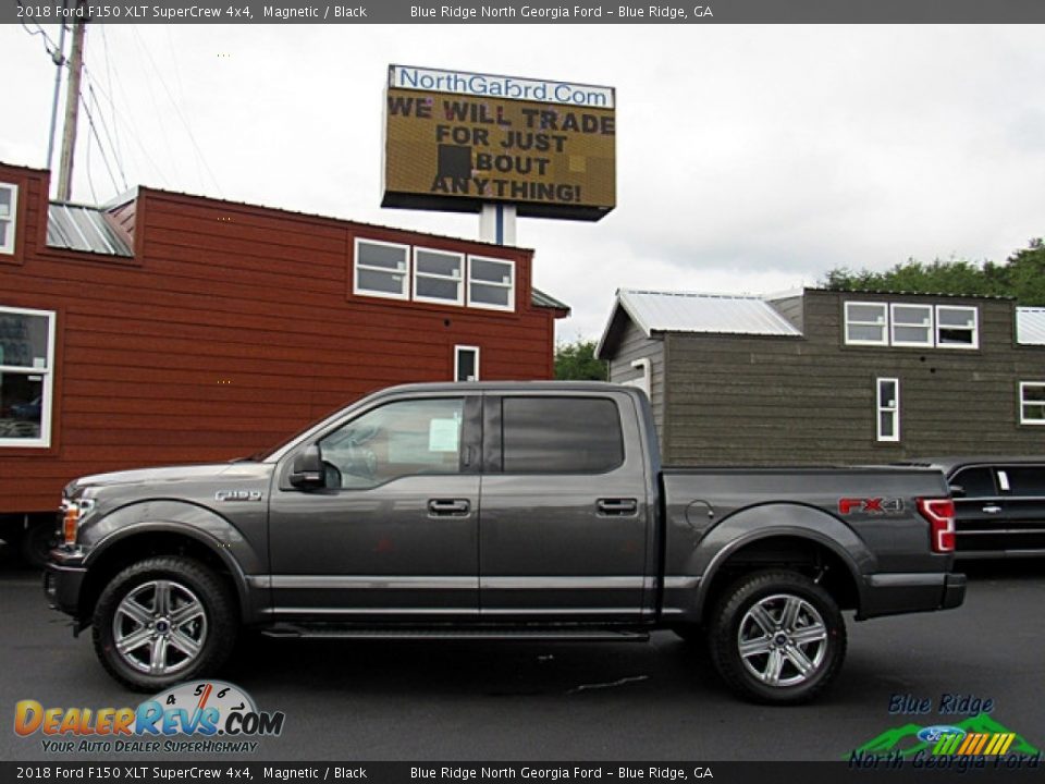 2018 Ford F150 XLT SuperCrew 4x4 Magnetic / Black Photo #2