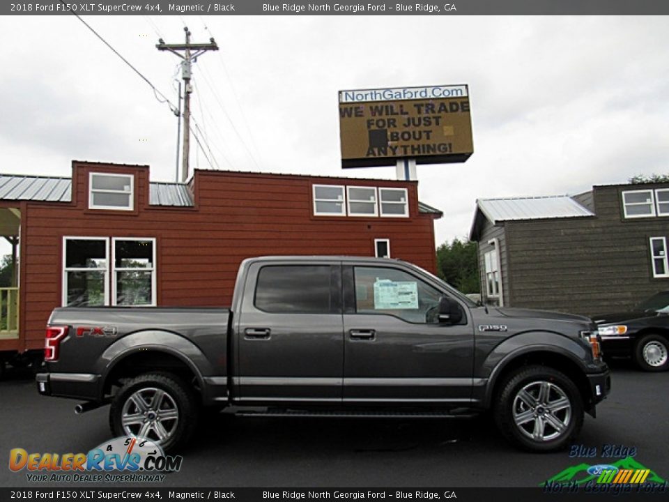 2018 Ford F150 XLT SuperCrew 4x4 Magnetic / Black Photo #6
