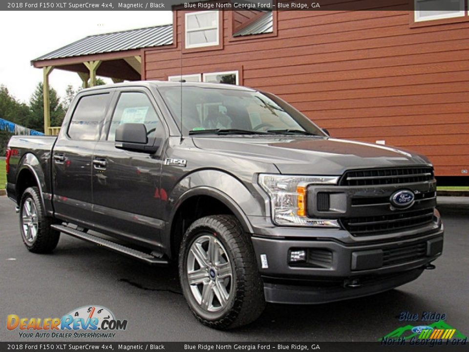 2018 Ford F150 XLT SuperCrew 4x4 Magnetic / Black Photo #7