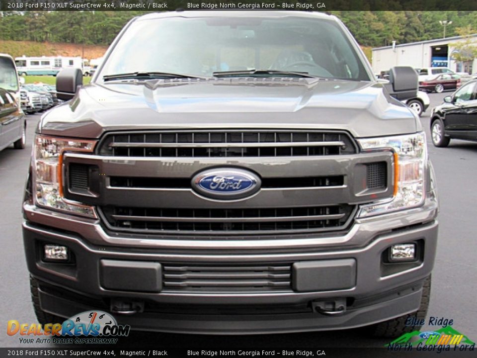 2018 Ford F150 XLT SuperCrew 4x4 Magnetic / Black Photo #8