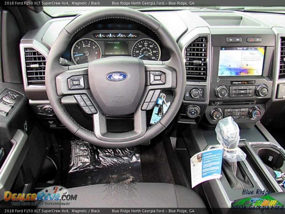 2018 Ford F150 XLT SuperCrew 4x4 Magnetic / Black Photo #14
