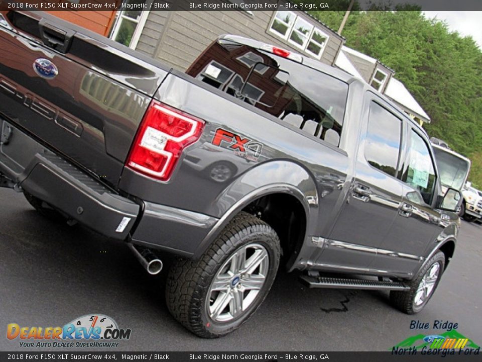 2018 Ford F150 XLT SuperCrew 4x4 Magnetic / Black Photo #35