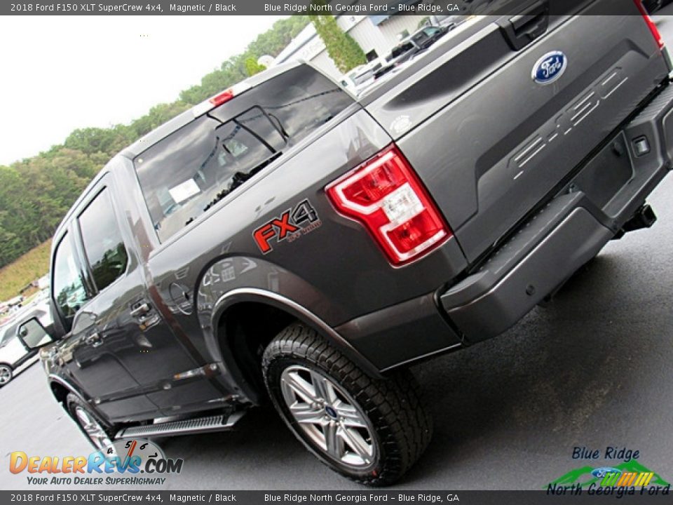 2018 Ford F150 XLT SuperCrew 4x4 Magnetic / Black Photo #36
