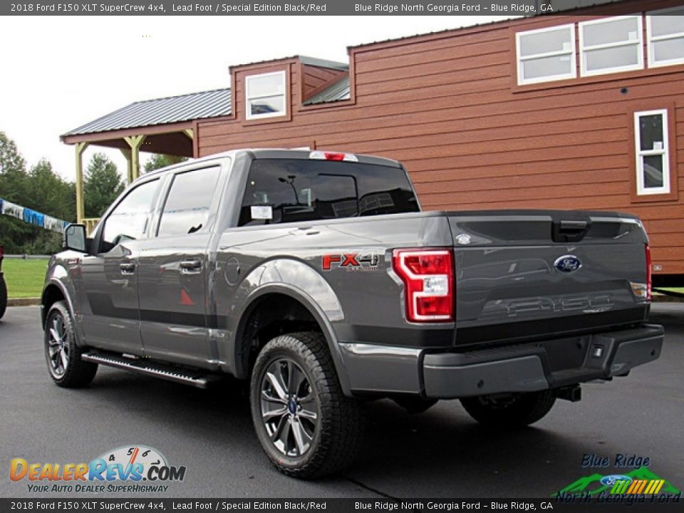 2018 Ford F150 XLT SuperCrew 4x4 Lead Foot / Special Edition Black/Red Photo #3