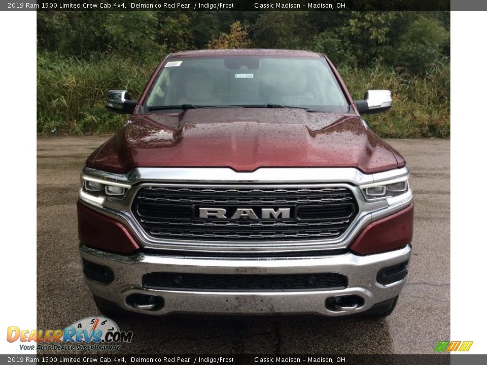 2019 Ram 1500 Limited Crew Cab 4x4 Delmonico Red Pearl / Indigo/Frost Photo #2