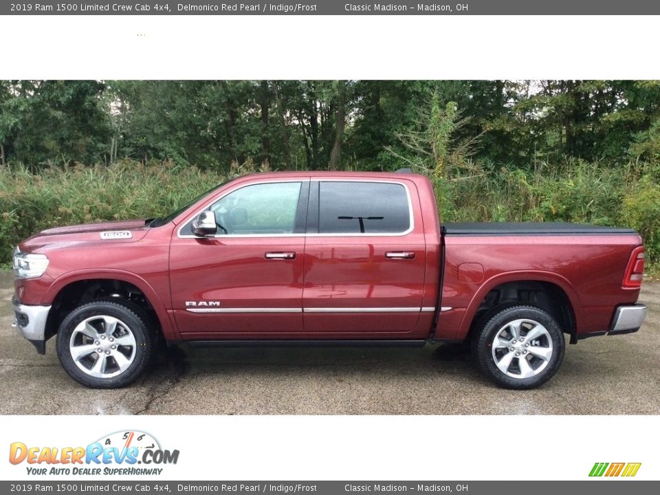 2019 Ram 1500 Limited Crew Cab 4x4 Delmonico Red Pearl / Indigo/Frost Photo #3