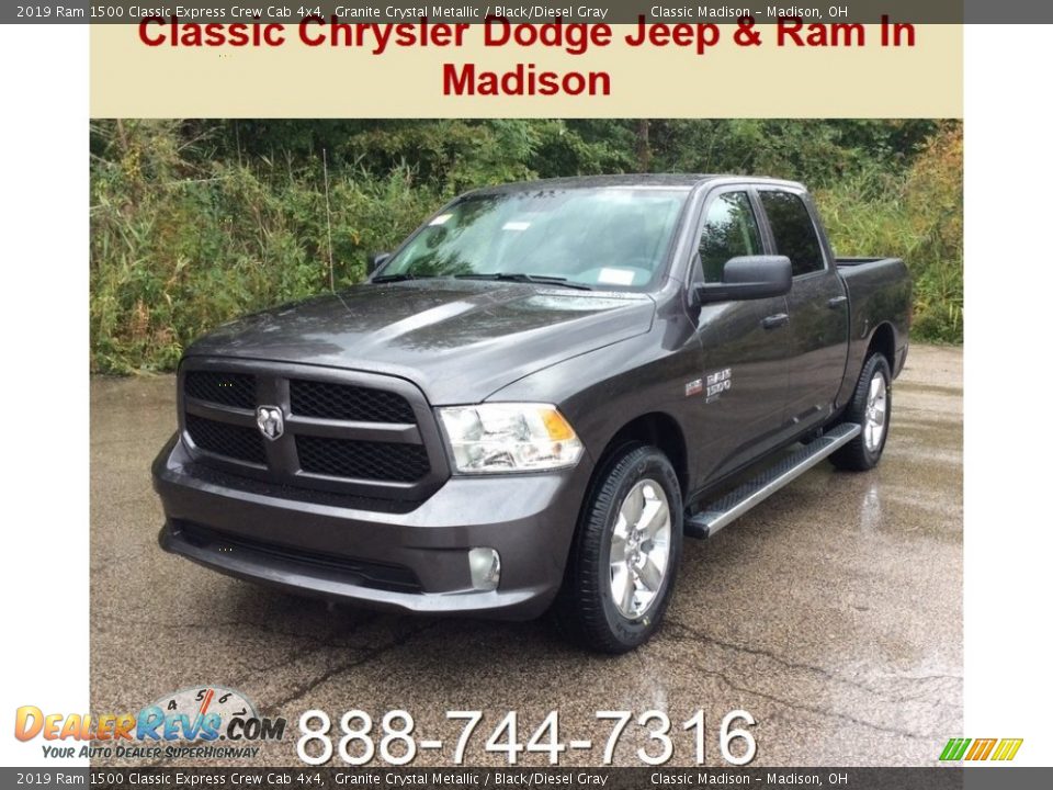 2019 Ram 1500 Classic Express Crew Cab 4x4 Granite Crystal Metallic / Black/Diesel Gray Photo #1