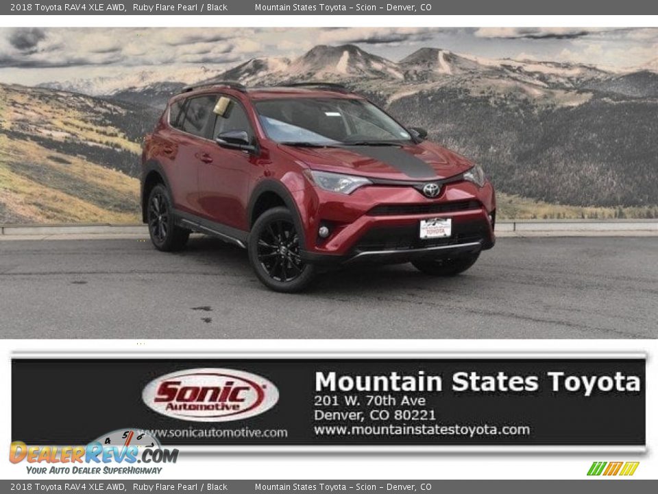 2018 Toyota RAV4 XLE AWD Ruby Flare Pearl / Black Photo #1