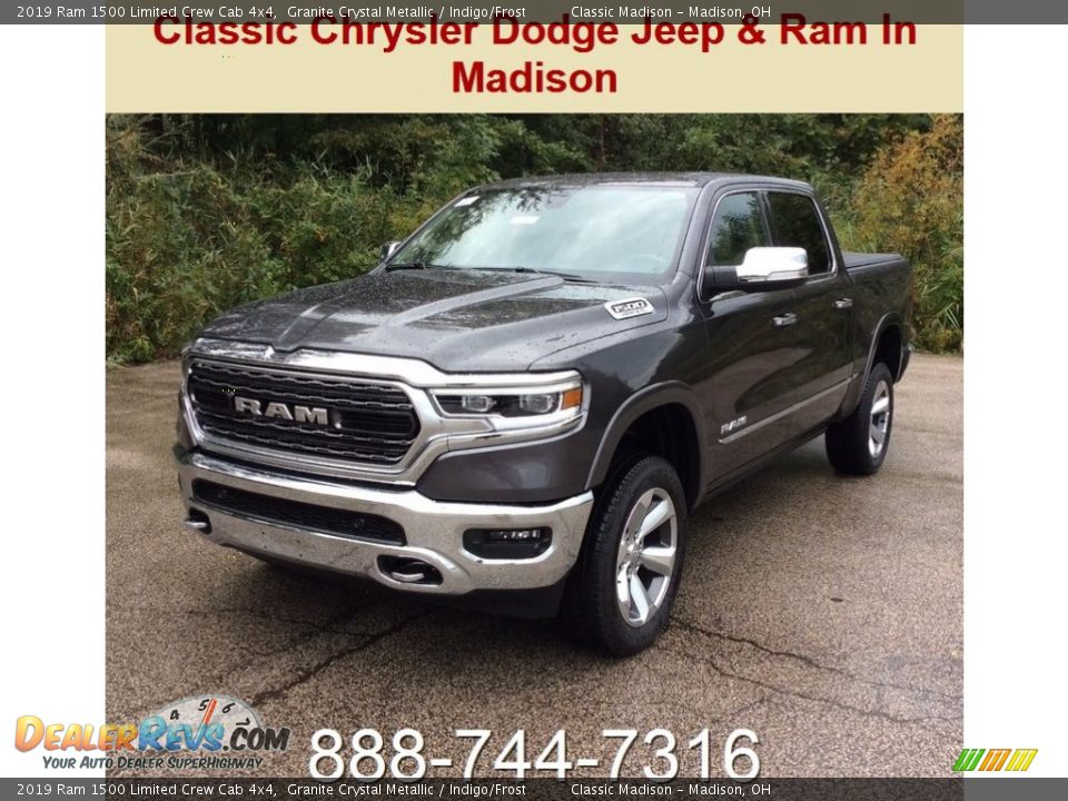 2019 Ram 1500 Limited Crew Cab 4x4 Granite Crystal Metallic / Indigo/Frost Photo #1