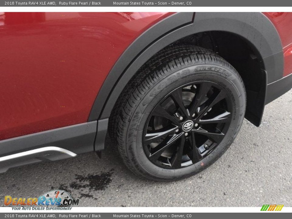 2018 Toyota RAV4 XLE AWD Ruby Flare Pearl / Black Photo #33