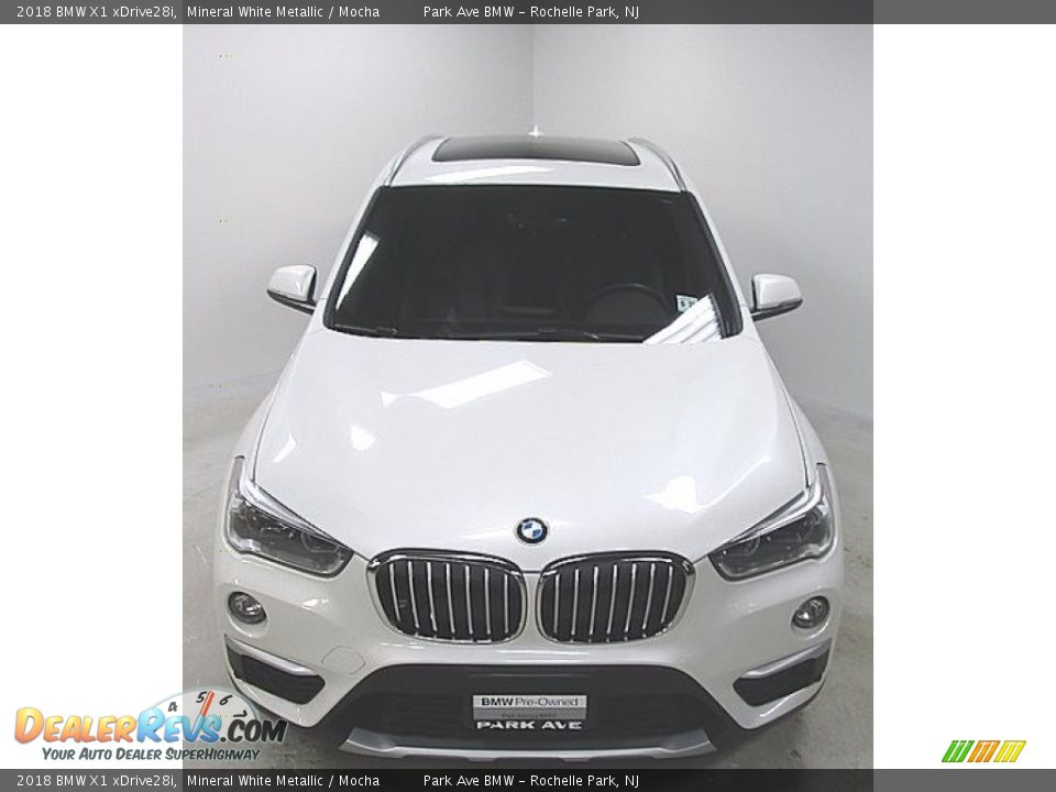 2018 BMW X1 xDrive28i Mineral White Metallic / Mocha Photo #6