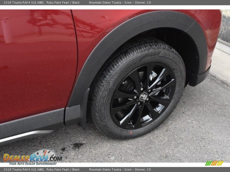 2018 Toyota RAV4 XLE AWD Ruby Flare Pearl / Black Photo #35