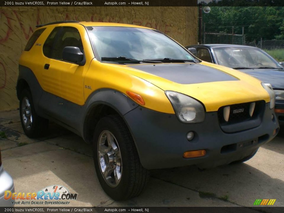 2001 Isuzu VehiCROSS Proton Yellow / Gray/Black Photo #2