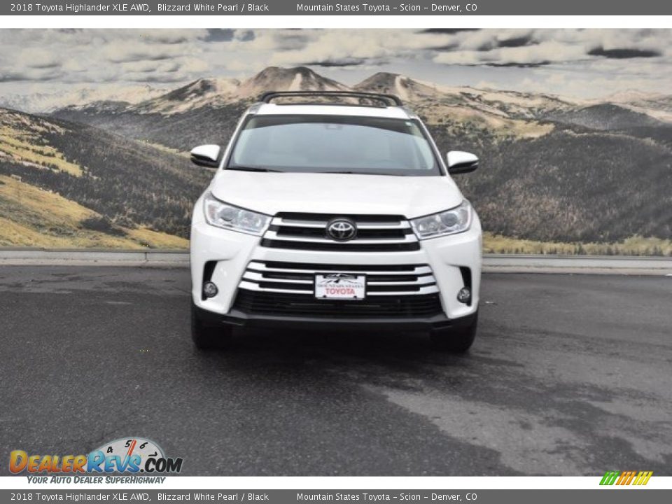 2018 Toyota Highlander XLE AWD Blizzard White Pearl / Black Photo #2