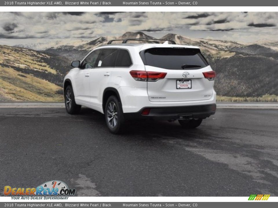 2018 Toyota Highlander XLE AWD Blizzard White Pearl / Black Photo #3