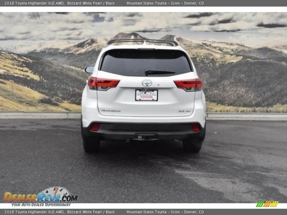 2018 Toyota Highlander XLE AWD Blizzard White Pearl / Black Photo #4