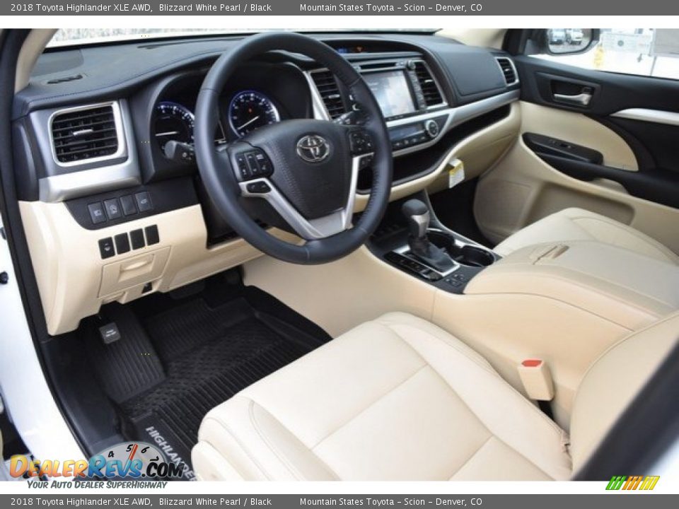 2018 Toyota Highlander XLE AWD Blizzard White Pearl / Black Photo #5