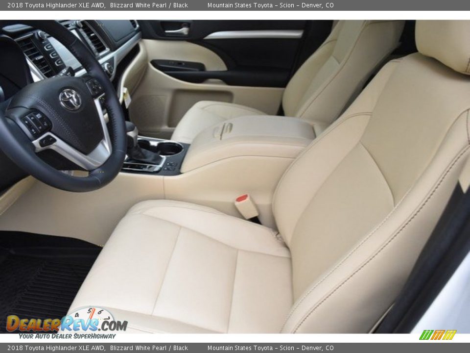 2018 Toyota Highlander XLE AWD Blizzard White Pearl / Black Photo #6
