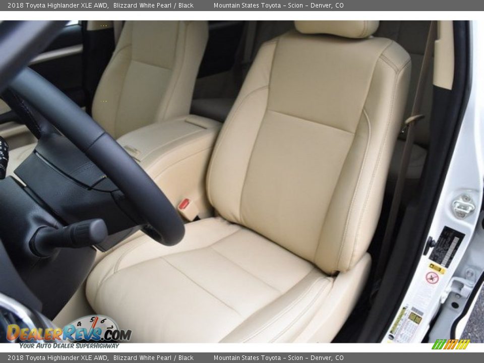 2018 Toyota Highlander XLE AWD Blizzard White Pearl / Black Photo #7