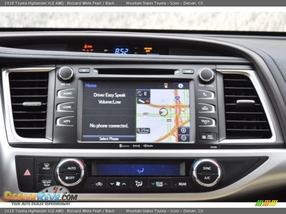2018 Toyota Highlander XLE AWD Blizzard White Pearl / Black Photo #10