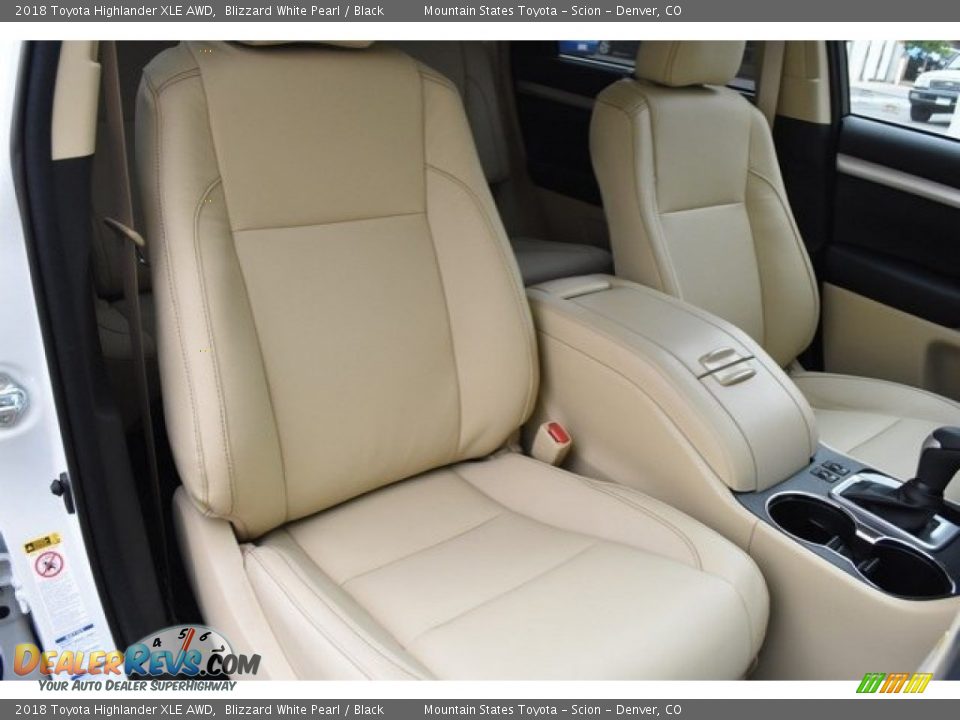 2018 Toyota Highlander XLE AWD Blizzard White Pearl / Black Photo #13