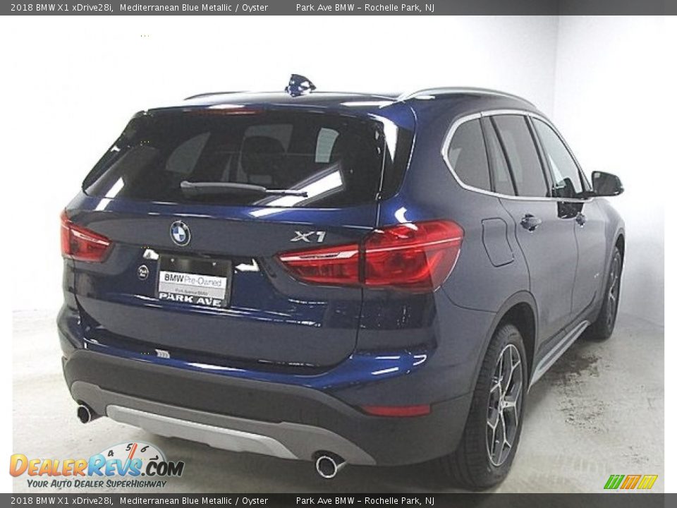 2018 BMW X1 xDrive28i Mediterranean Blue Metallic / Oyster Photo #4