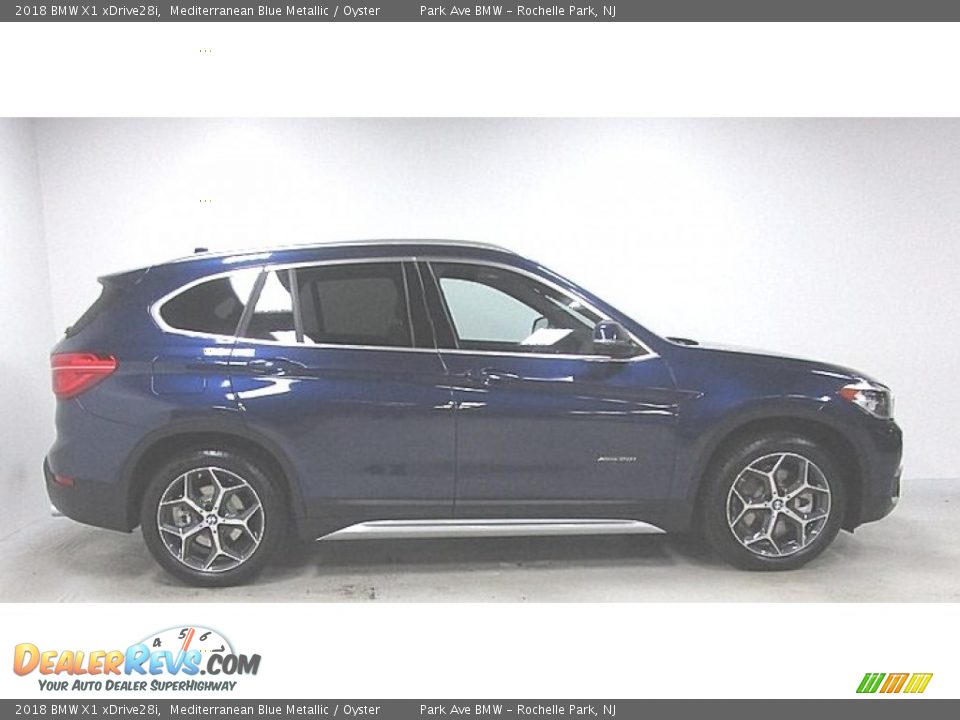 2018 BMW X1 xDrive28i Mediterranean Blue Metallic / Oyster Photo #5