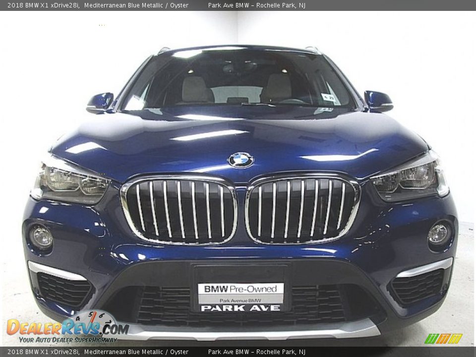 2018 BMW X1 xDrive28i Mediterranean Blue Metallic / Oyster Photo #7