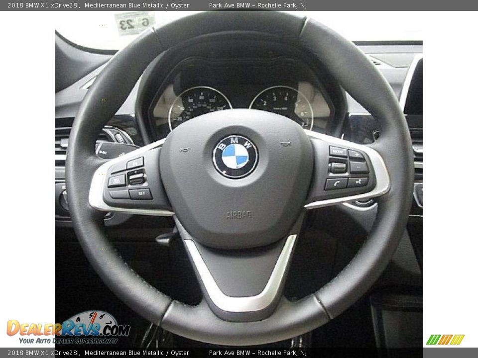 2018 BMW X1 xDrive28i Mediterranean Blue Metallic / Oyster Photo #24
