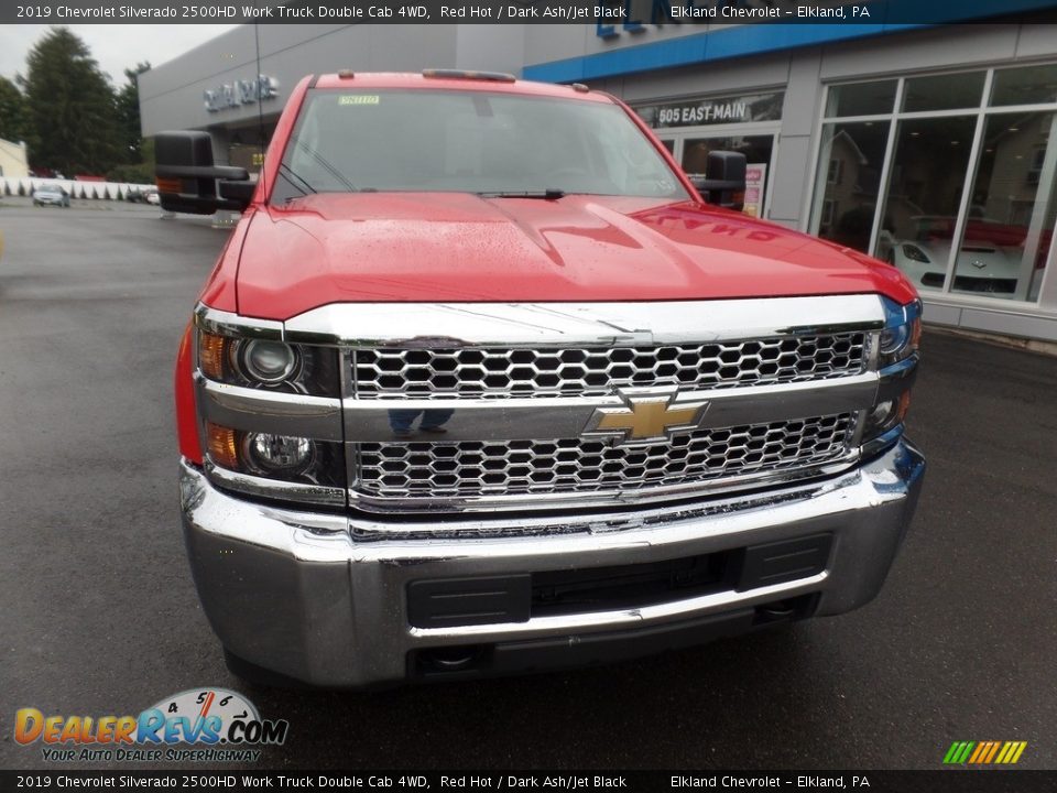 2019 Chevrolet Silverado 2500HD Work Truck Double Cab 4WD Red Hot / Dark Ash/Jet Black Photo #2