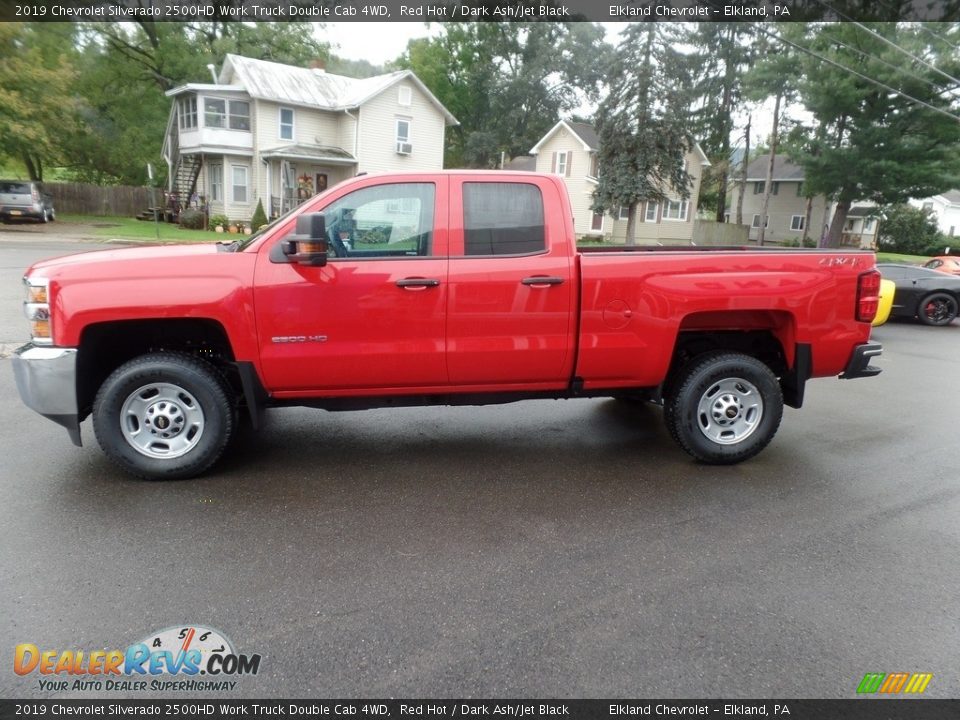 2019 Chevrolet Silverado 2500HD Work Truck Double Cab 4WD Red Hot / Dark Ash/Jet Black Photo #5