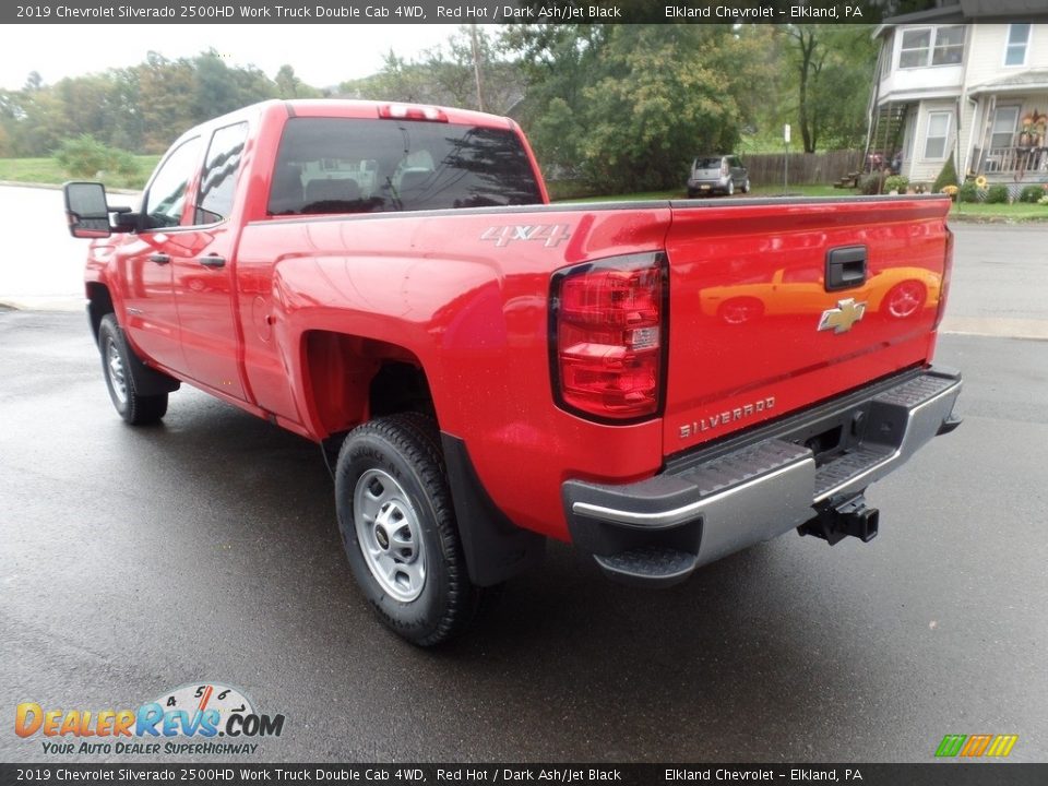 2019 Chevrolet Silverado 2500HD Work Truck Double Cab 4WD Red Hot / Dark Ash/Jet Black Photo #7