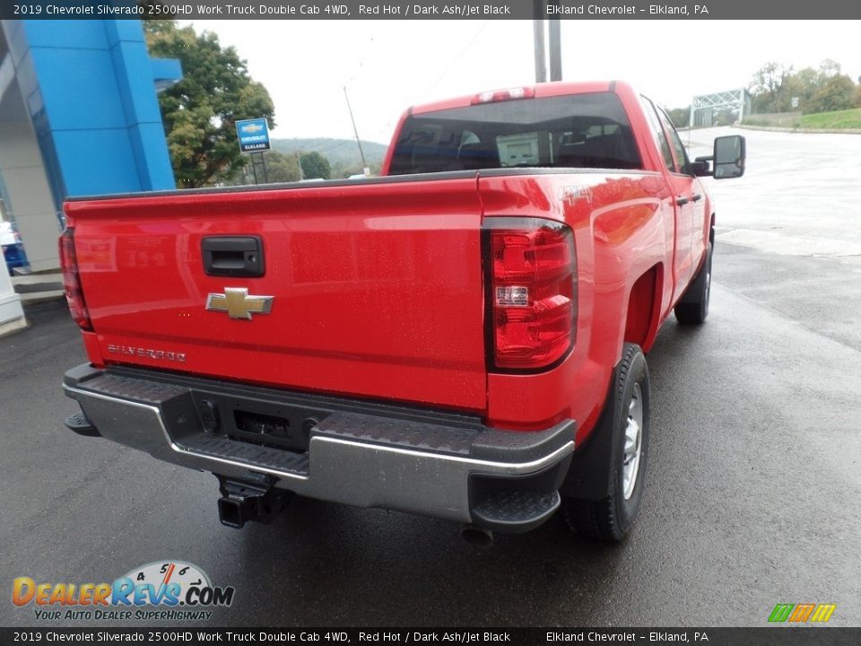 2019 Chevrolet Silverado 2500HD Work Truck Double Cab 4WD Red Hot / Dark Ash/Jet Black Photo #9