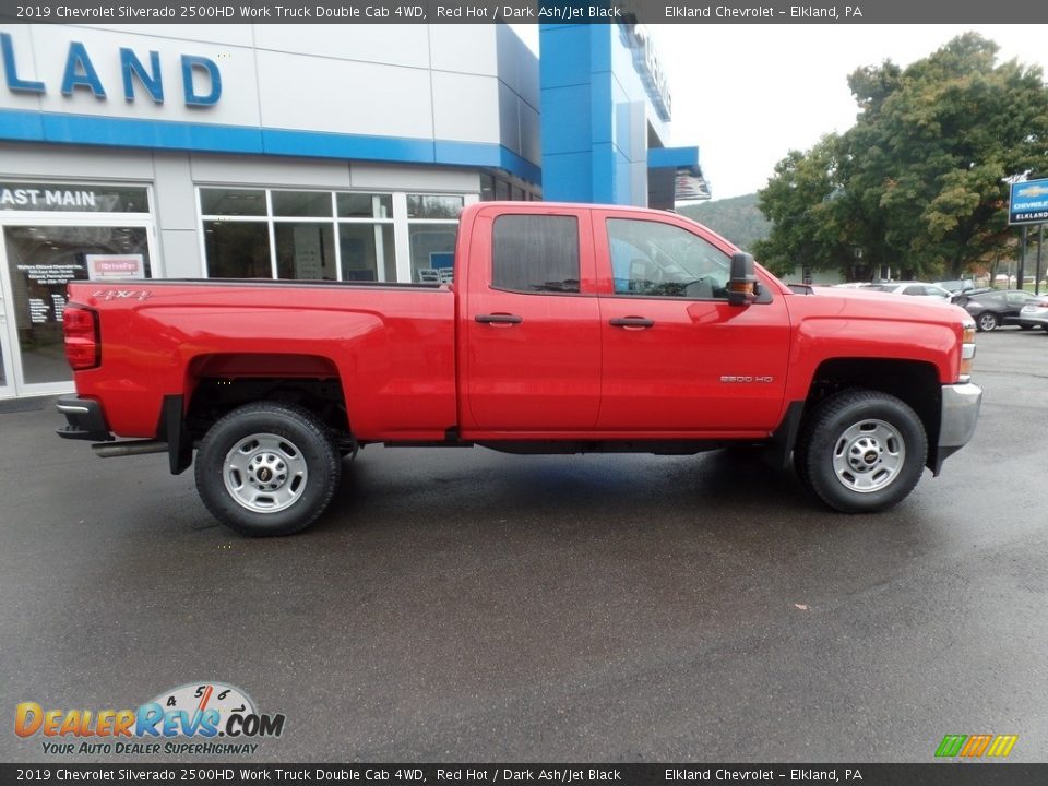 2019 Chevrolet Silverado 2500HD Work Truck Double Cab 4WD Red Hot / Dark Ash/Jet Black Photo #11