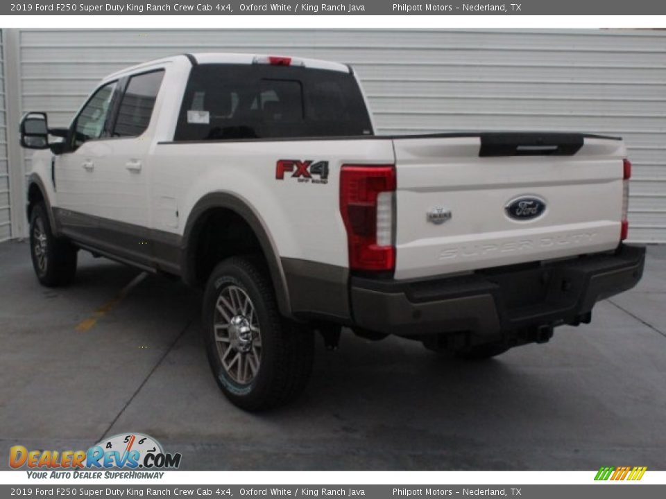 2019 Ford F250 Super Duty King Ranch Crew Cab 4x4 Oxford White / King Ranch Java Photo #7