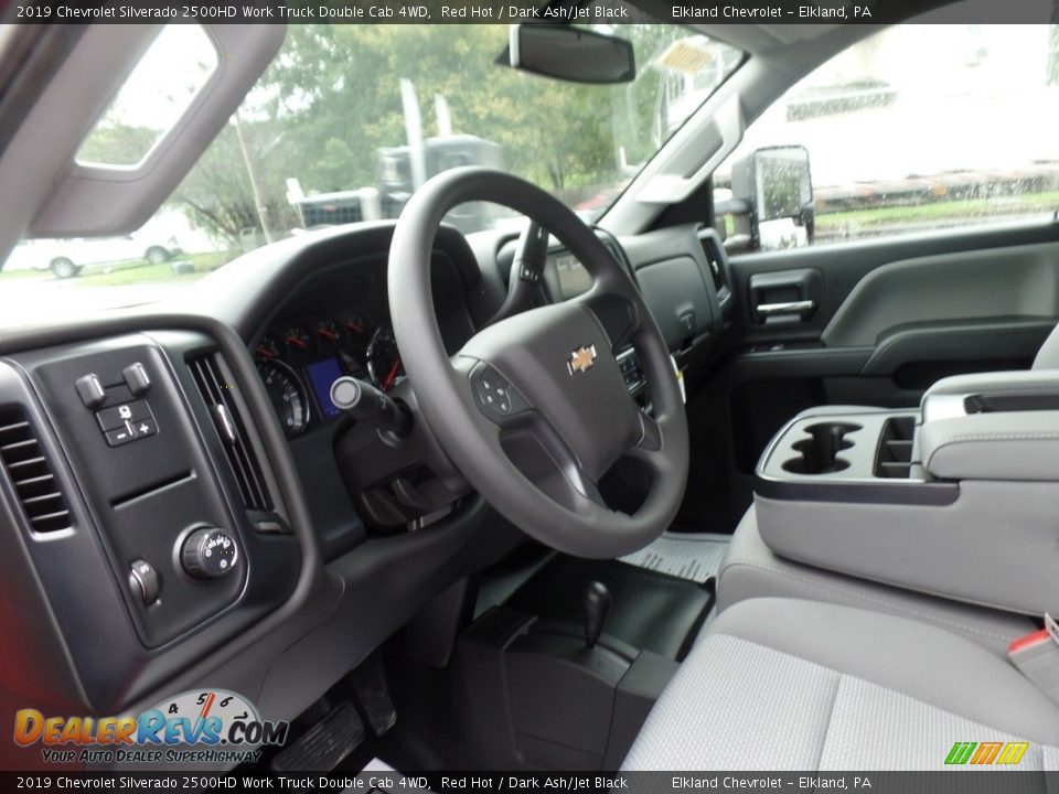 2019 Chevrolet Silverado 2500HD Work Truck Double Cab 4WD Red Hot / Dark Ash/Jet Black Photo #21