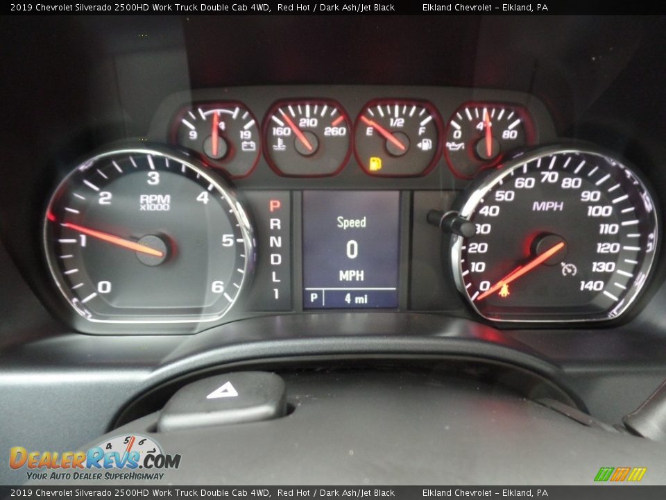 2019 Chevrolet Silverado 2500HD Work Truck Double Cab 4WD Red Hot / Dark Ash/Jet Black Photo #31
