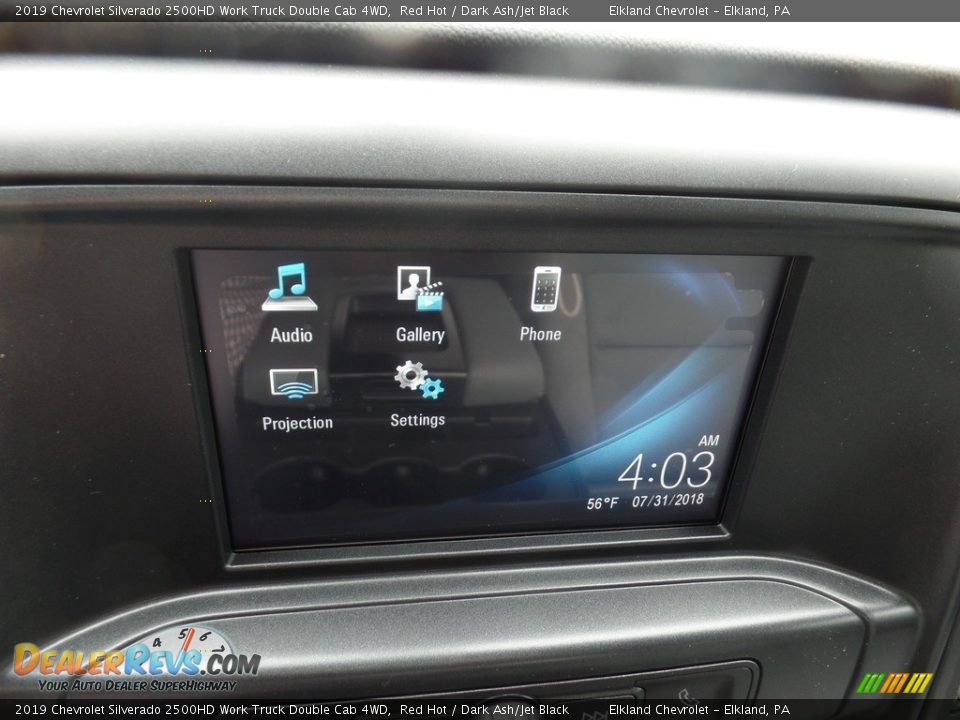 2019 Chevrolet Silverado 2500HD Work Truck Double Cab 4WD Red Hot / Dark Ash/Jet Black Photo #32