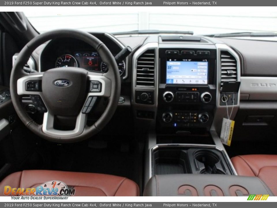 2019 Ford F250 Super Duty King Ranch Crew Cab 4x4 Oxford White / King Ranch Java Photo #26