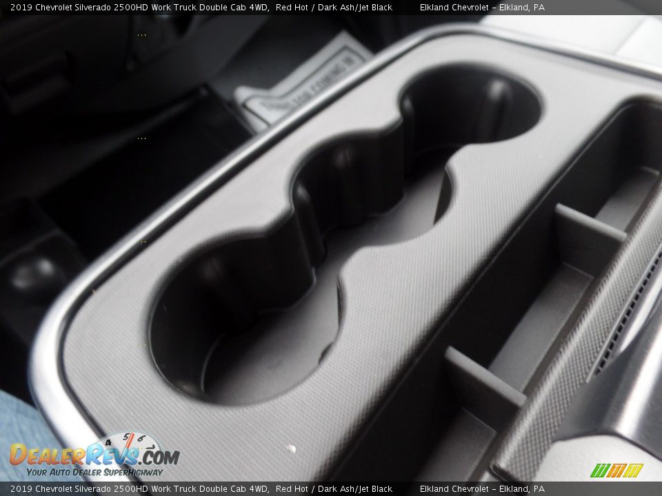 2019 Chevrolet Silverado 2500HD Work Truck Double Cab 4WD Red Hot / Dark Ash/Jet Black Photo #36