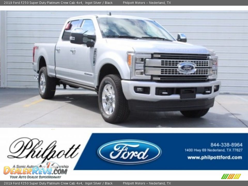 2019 Ford F250 Super Duty Platinum Crew Cab 4x4 Ingot Silver / Black Photo #1