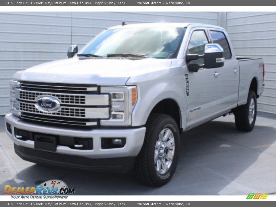 2019 Ford F250 Super Duty Platinum Crew Cab 4x4 Ingot Silver / Black Photo #3